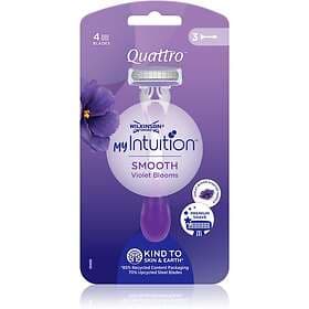 Wilkinson Sword Quattro for Women My Intuition Smooth Disposable Razors Violet B