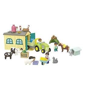Playmobil Junior 71656 Farm Adventure with Tractor Trailer and Animal Friends