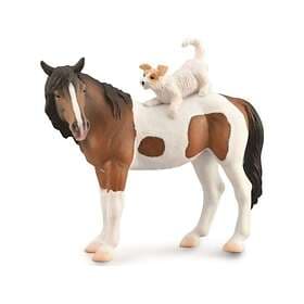 Collecta Horse and Terrier Figure (XL)