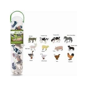 Collecta Box Of Mini Farm Animals In Tube Toy