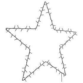 vidaXL Star Silhouette Christmas Lights 115 LEDs Warm White