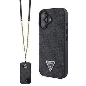 Guess Wallet Case with Crossbody Strap for iPhone 16