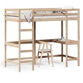 vidaXL Bunk Bed with desk 90x190 cm solid pine