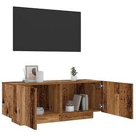 vidaXL Tv-bänk vittrat trä 100x35x40 cm konstruerat trä