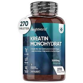 WeightWorld Kreatinmonohydrat 3393 mg 270 tabletter