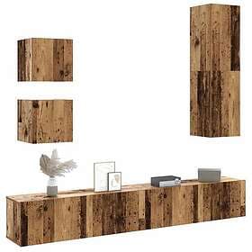 vidaXL TV Stand 5 piece old wood engineered wood