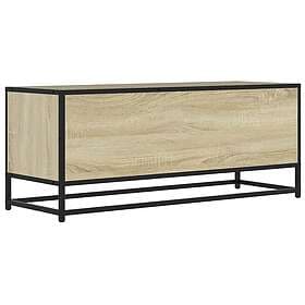 vidaXL Tv-bänk sonoma-ek 100x34,5x40 cm konstruerat trä och metall