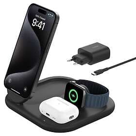 Belkin BoostCharge 3-in-1 Magnetic Foldable Wireless Charger with Qi2 15W WIZ029