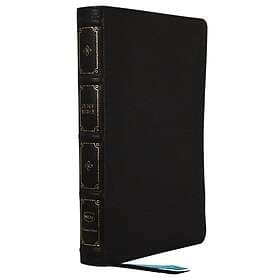 NKJV, Large Print Thinline Reference Bible, Blue Letter, Maclaren Series, Leathe