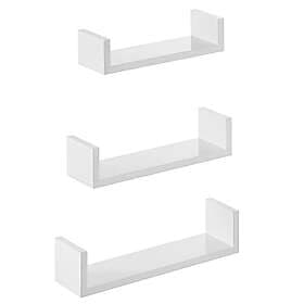 Songmics LWS40WT Shelf Set of 3