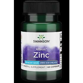 Swanson Albion Chelated Zinc 15 Mg 60 Capsules