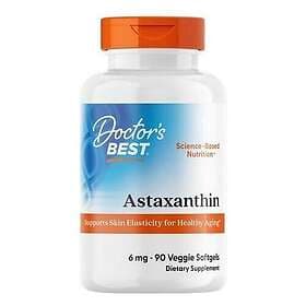 Doctor's Best Astaxantin med AstaPure 6 mg 90 vegetabiliska Capsules
