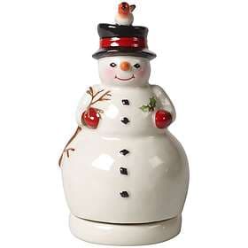 Villeroy & Boch Nostalgic Melody Snowman Revolving Christmas Decoration 8x15 cm