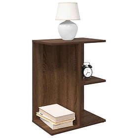 vidaXL Sängbord 2 st brun ek 46,5x29x61 cm konstruerat trä