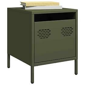 vidaXL Nightstand Olive Green 35x39x43.5cm Steel