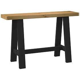 vidaXL Konsolbord NOAIN A-formade ben 120x30x75 cm massiv furu