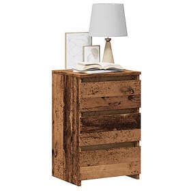 vidaXL Sängbord 2 st åldrat trä 40x35x62,5 cm konstruerat trä