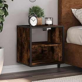 vidaXL Nightstand Smoke Oak 40x31x39.5cm