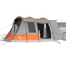 vidaXL Family Tent 2 persons gray and orange waterproof