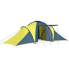 vidaXL Family Tent 6 persons gray and orange