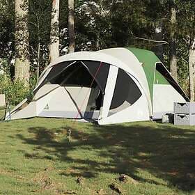 vidaXL Tunnel Tent 6 persons green waterproof