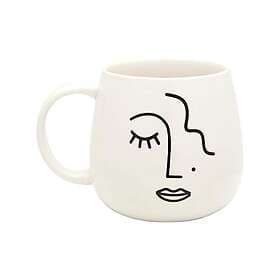 Sass & Belle Abstract Face Mug