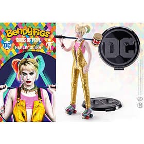 The Noble Collection Dc Bendyfigs Harley Quinn With Mallet (birds Of Prey)