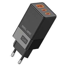 Beline Väggladdare 2x USB-C Till USB-A