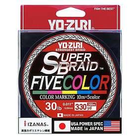 YO-ZURI Superbraid™ Fivecolor 300 M Flätlina