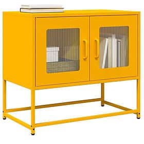 vidaXL TV-bänk Mustard Yellow 68x39x60.5 cm Cold Rolled Steel