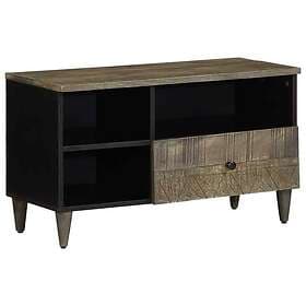 vidaXL TV Stand 80x33x46 cm solid mango wood black