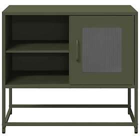vidaXL TV-skåp olivgrön 68x39x60,5 cm stål