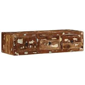 vidaXL Väggmonterat TV-skåp 100x32x25 cm massivt trä återvunnet