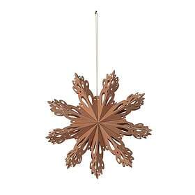 Broste Copenhagen Snowflake Christmas Decoration Indian tan Ø15 cm