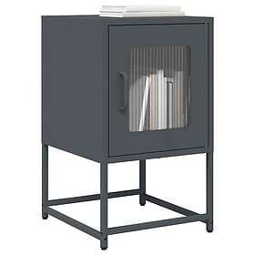 vidaXL Nightstand Anthracite 36x39x60.5cm Cold Rolled Steel 819658