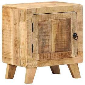 vidaXL Nightstand 40x32x46cm Solid Rough Mango Wood