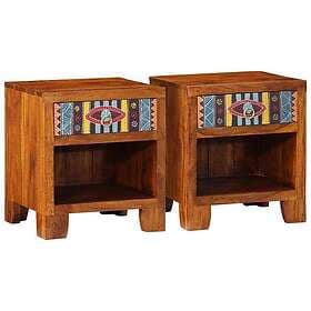 vidaXL Nightstand Acacia Wood 40x35x45cm