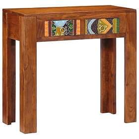 vidaXL Side Table 80x35x75cm Solid Acacia Wood