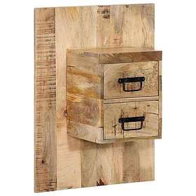vidaXL Nightstand Mango Wood 60x32x80cm