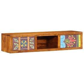 vidaXL Wall-mounted TV Cabinet multicolor 100x30x22 cm solid acacia wood