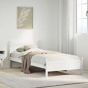 vidaXL Bed Frame 90x190 cm solid pine white