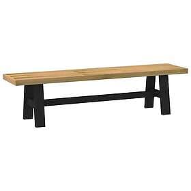 vidaXL NOAIN Dining Bench A-shaped legs 180x40x45 cm solid pine