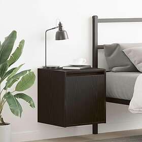 vidaXL Wall-mounted Nightstand Black 38x34x40cm