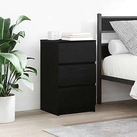 vidaXL Nightstand Black 39x35x65cm 819658