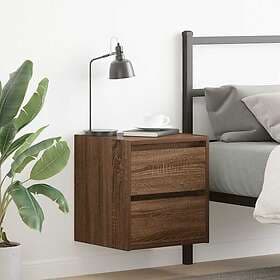 vidaXL Wall-mounted Nightstands 2 pcs Brown Oak 38x34x40cm
