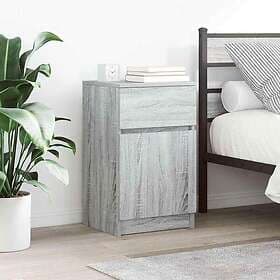 vidaXL Nightstand 2 pcs Grey Sonoma 39x35x65cm Engineered Wood
