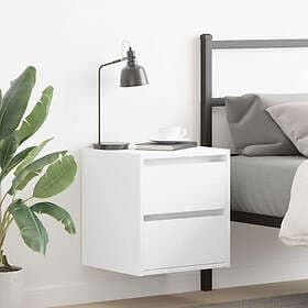 vidaXL Wall-mounted Nightstand White 38x34x40cm