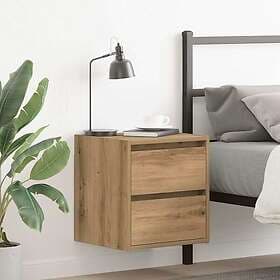 vidaXL Nightstand Smoke Brown Oak 40x35x70cm Constructed Wood 819658