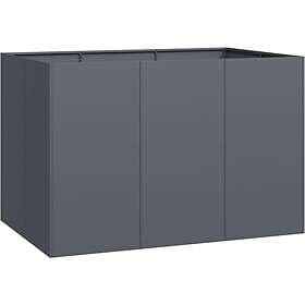 vidaXL Planter Pot Anthracite 120x80x80 cm Steel