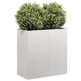 vidaXL Planter Pot 80x40x80 cm Stainless Steel
